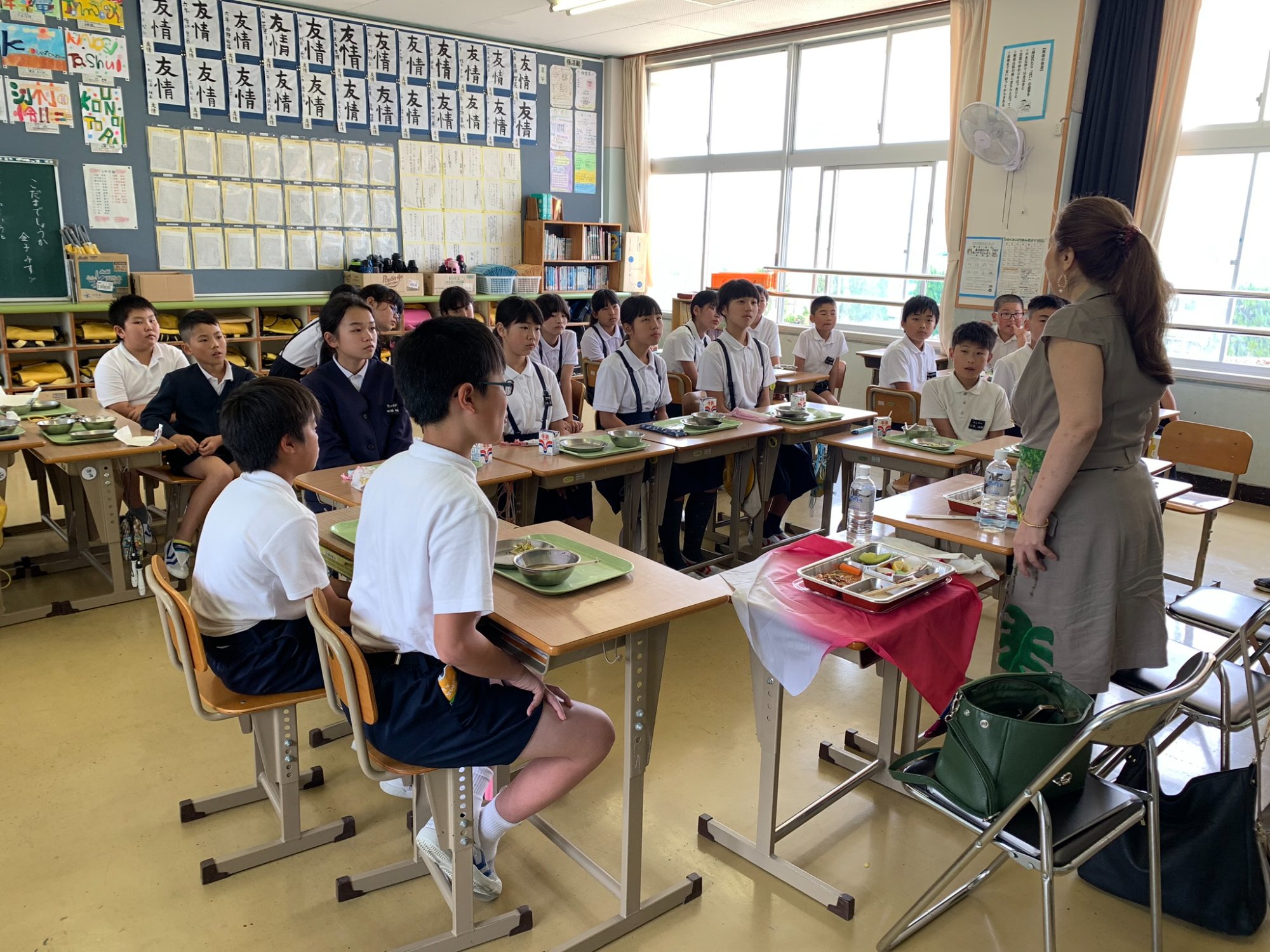 Patricia in Imabari classroom